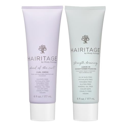 Hairitage Ahead of the Curl! Hydrating Curl Cream - Frizz Control, Strength Training Leave In Conditioner Pudding - 12 Fluid Ounces