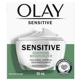 Olay Sensitive Face Moisturizer Cream with Colloidal Oatmeal Skin Protectant - Fragrance Free - 1.7oz