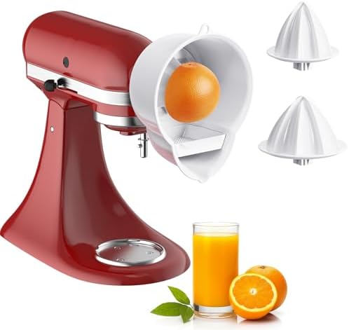 Juicer Attachment for Kitchenaid Stand Mixer with 2 Reamer, Citrus Juicer Attachment for Kitchenaid Mixer Attachments by GVODE