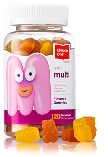 Chapter One Multivitamin Gummies, Great Tasting Multivitamin for Kids with Vitamin C, Vitamin D3, Zinc and More, Certified Kosher, 120 Flavored Gummies…