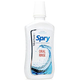 Spry Xylitol Mouthwash Fluoride Free, Oral Rinse with Enamel Support, Natural Cool Mint - 16 fl oz (Pack of 2)