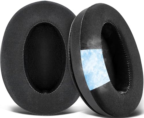 SOULWIT Earpads Cushions for Audio-Technica ATH M50X/M40X, HyperX Cloud/Alpha, SteelSeries Arctis, Ear Pads for Sony MDR-1ABT/1RBT/1RNC/7506, Turtle Beach Stealth 420X/600 - Gone CG Black