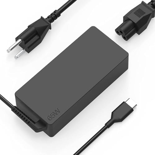 USB C Laptop Charger 65w for Lenovo ThinkPad Yoga Chromebook Charger Fast Charging Type C AC Adapter Power Cord Supply