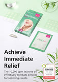 EasyDerm Relief Invisible Patch(42 counts) I Contains 10,000ppm of Tea Tree Oil, Pimple Patch, Ultra-slim 0.1mm, Waterpoof, Korean Pimple Patches