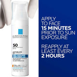 LA ROCHE POSAY Anthelios UV Hydra Sunscreen SPF 50 | Daily Hydrating Sunscreen for Face with Hyaluronic Acid and Vitamin E | Broad Spectrum Invisible SPF Protection | Anti Aging | Fragrance Free