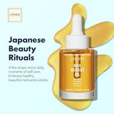 Organic Cuticle Oil for Nails - USA Made - Japanese Treatment for Damaged Nails - Natural Nail Oil Cuticle Repair - Visible Results For Perfect Nails - Nail Strengthener and Growth Reboot Oil 30ml