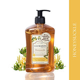 A LA MAISON Liquid Soap, Honeysuckle - Uses: Hand and Body, Triple Milled, Essential Oils, Biodegradable, Plant Based, Vegan, Cruelty-Free, Alcohol & Paraben Free (16.9 oz, 3 Pack)