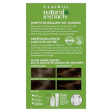 Clairol Natural Instincts Demi-Permanent Hair Dye, 4BZ Dark Bronze Brown Hair Color, Pack of 3