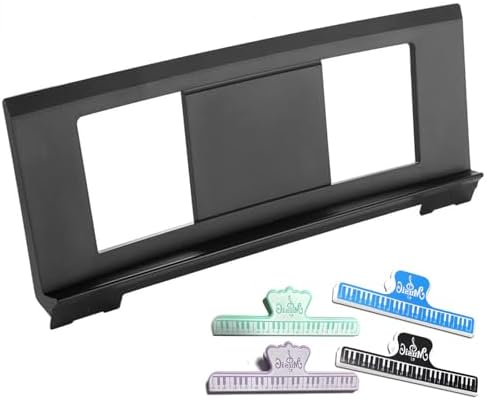 Music Stand for Sheet Music, Compatible with Yamaha Music Sheet Stand Fit for Multiple Keyboard Models, Stable And Durable, Keyboard Sheet Music Stand with 4 Music Book Clip
