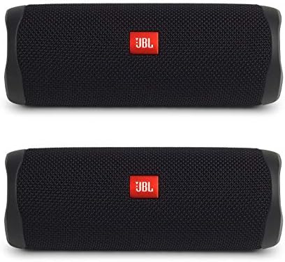 JBL Flip 5 Bundle, Black (Pack of 2)