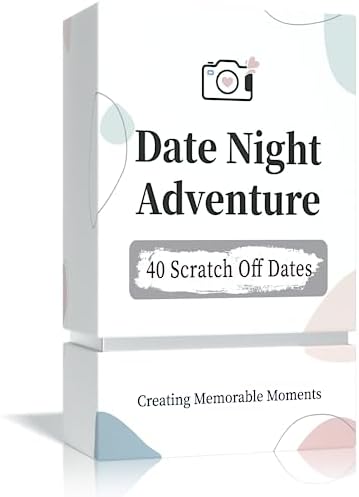 Valentines Day Gifts, 40 Date Ideas Card Games for Couples Date Night - Unique Date Deck Scratch Off Cards, Great Couple Gifts for Boyfriend- Romantic Newlywed Wedding for Him and Her