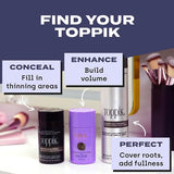 Toppik Colored Hair Thickener, Light Brown, Volumizing Root Touch Up Concealer Hair Color Spray, Colored Spray for Root Touch Up, Cover Up, Hair Thickening, Hair Building Fiber Spray, 5.1oz Spray