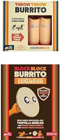Throw Throw Burrito Mega Bundle by Exploding Kittens - A Dodgeball Card Game with Blockers - Family-Friendly Party Games - for Adults, Teens & Kids - 2-6 Players
