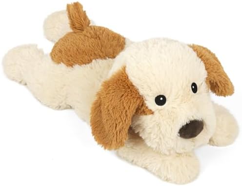 Cuckool Puppy Stuffed Animals, Microwavable Stuffed Animals Heating Pad for Cramps, Pain Stress Relief, Heatable & Coolable Lavender Scented Dog Plush Toys for Anxiety, Women & Kids Bedtime