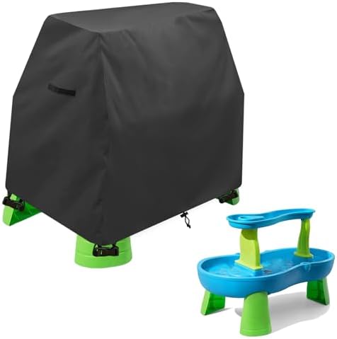 Kids Water Table Cover Fit Rain Showers Splash Pond Water Table,Waterproof Dust Proof Anti-UV Outdoor Toys Cover-Cover only