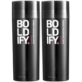 BOLDIFY Hair Fibers (2 x 56g) Fill In Fine and Thinning Hair for an Instantly Thicker & Fuller Look - Best Value & Superior Formula -14 Shades for Women & Men - MEDIUM BROWN