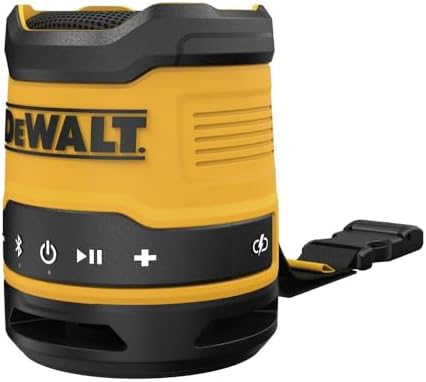 DEWALT Bluetooth Speaker, USB-C Rechargeable, Jobsite (DCR008)