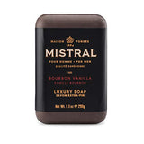 Mistral Bar Soap Organic, Bourbon Vanilla, Large, Natural Exfoliation