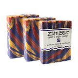 Indigo Wild Zum Bar Goat's Milk Soap - Mother's Day Gift - Lavender-Lemon & Patchouli - 3 oz - 3 Pack