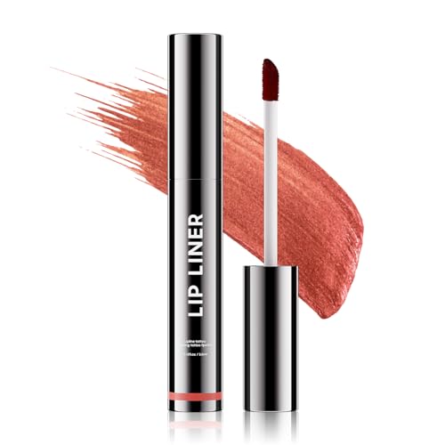 Lip Stain Peel Off Lip Liner, Long Lasting & Waterproof Peel Off Lip Stain Non-Stick Cup, Comfortable Vivid Color and Create Charming Lip Makeup with All-Day (#03 Rose)