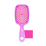 FHI HEAT UNbrush Wet & Dry Vented Detangling Hair Brush, Rose Quartz Pink