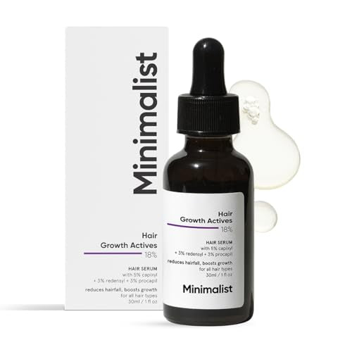 Minimalist Hair Density Serum for Hair Fall & Hair Loss Control | Strenghtens Hair Follicle for New Hair Cycle | With Procapil, Capixyl, Redensyl, Anagain & Baicapil | For Men & Women | 1 fl oz