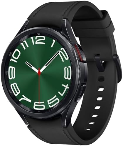 SAMSUNG Galaxy Watch 6 Classic (47mm, WiFi + 4G LTE) 1.5" Super AMOLED, GPS Bluetooth Smartwatch w/Rotating Bezel (Fully Unlocked for US Carriers) R965U (w/Fast Charger Cube, Black) (Renewed)