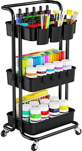 Pipishell Craft Cart with 4 Tier Rolling Cart