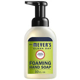 MRS. MEYER'S CLEAN DAY Foaming Hand Soap, Lemon Verbena 10 Fl Oz (Pack of 6)