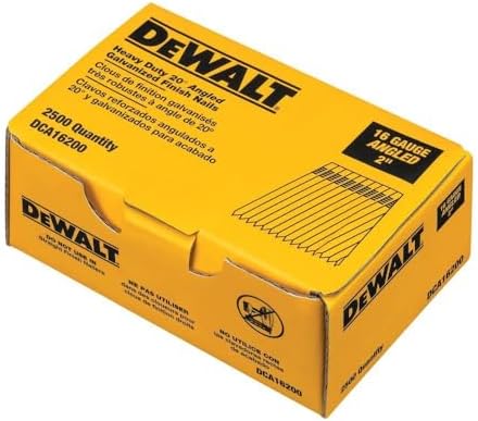 DeWalt DCA16200 2" Heavy Duty 20-Degree Angled Galvanized Finish Nails