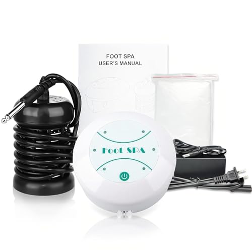 Detox Foot Bath Machine, Portable Ion Ionic Detox Foot Bath Machine, Foot Cleanse Foot Detox Spa Machine for Home Travelling USE with 10 Liners