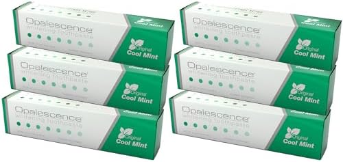 Opalescence Whitening Toothpaste - Pack of 6 - Fluoride Oral Care - 4.7 Oz - Cool Mint - TP-5166-6