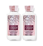 Bath and Body Works A Thousand Wishes Super Smooth Body Lotion Sets Gift For Women 8 Oz -2 Pack (A Thousand Wishes)