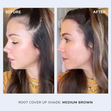 COLOR WOW Root Cover Up - Medium Brown | Instantly Cover Greys + Touch Up Highlights | Water & Sweat Resistant