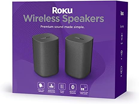 Roku Wireless Speakers (for Roku Smart Audio or Roku TV) (Renewed)