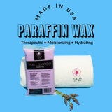 Paraffin Wax Refill for Hands and Feet | FLEUR DE SPA | Made in USA | With Acai, Coconut Oil, Jojoba, Aloe | Hydrates Dry Skin - At-Home Spa Experience