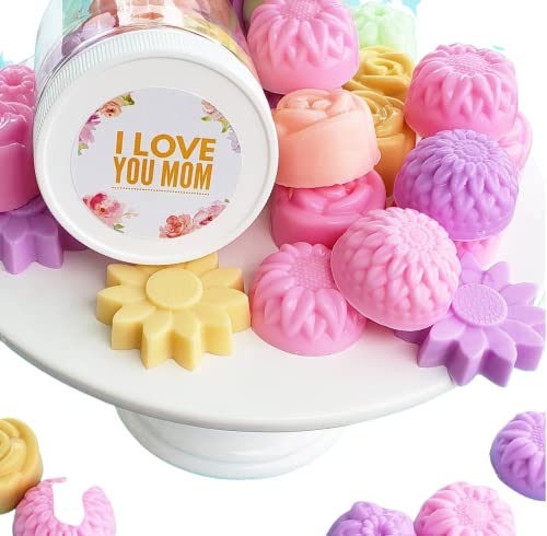 Mothers Day Spring Flower Soap Gift Set. Happy Mother's Day Gift. Cherry Blossom Scented Soaps