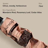 Aesop Resurrection Aromatique Hand Balm | 75 mL | Paraben, Cruelty-free & Vegan