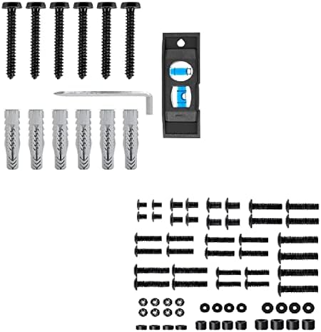 Mounting Dream TV Mounting Hardware Comes with M4, M5, M6, M8 TV Mount Screws Kit and MD5753 Lag Bolt Kit for TV Wall Mount, Comes with M8 Lag Bolt for Wood Stud, Fischer Anchors for Concrete Wall