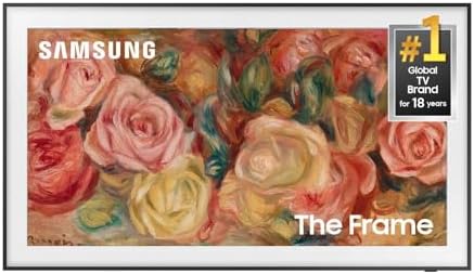 SAMSUNG 55-Inch Class QLED 4K LS03D The Frame Series Quantum HDR Smart TV w/ Dolby Atmos, Art Mode, Anti-Reflection, Customizable Frame, Slim Fit Wall Mount with Alexa Built-In (QN55LS03D, 2024 Model)