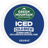 Green Mountain Coffee Roasters Almond Vanilla Iced Cold Brew Coffee, Single Serve Keurig K-Cup Pods, 20-Count Box