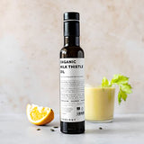 100% Organic Milk Thistle Oil 8.5 fl oz - Cold-Pressed - Premium Quality - High in Vitamin E - Detoxifying - Straight from Farm - Non GMO - No Additives or Preservatives - Recyclable Glass Bottle