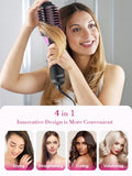 Hair Dryer Brush Blow Dryer Brush in One - Upgraded Plus 2.0 One-Step Hot Air Brush - 4 in 1 HairDryer Styler and Volumizer for Drying Straightening Curling Volumizing Hair