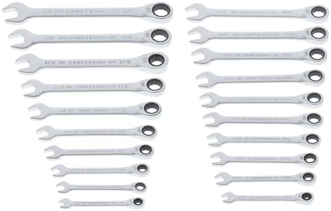 CRAFTSMAN 20 Piece Ratcheting Combination Wrench Set, SAE/Metric (CMMT87220)