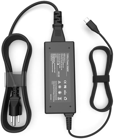 Universal 45W Type C USB C Charger - Laptop Replacement for Acer Chromebook Spin CP CB 311 315 11 13 15 713 715, Lenovo, HP, Samsung, Google, Asus, Dell Chromebook Charger, Power Cord Adapter