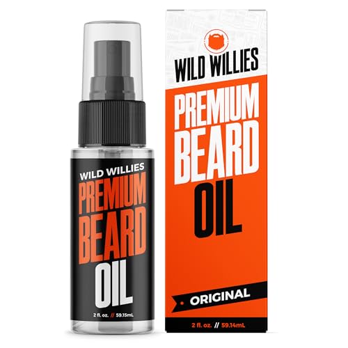 Wild Willies Beard Oil for Men - Natural ingredients Promote Deep Conditioning - Removes Itch & Dandruff - Deep Softening Treatment - Best Beard Oil & Conditioner - 2 Fl Oz