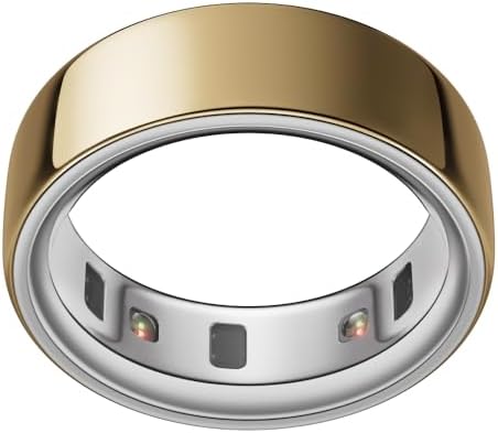 Oura Ring 4 - Gold - Size 13 - Smart Ring - Size First with Oura Ring 4 Sizing Kit - Sleep Tracking Wearable - Heart Rate - Fitness Tracker - Up to 8 Days of Battery Life