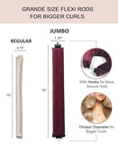 Heatless Hair Curler Overnight Heatless Curls Blowout Rods Headband Blow out Hair Rollers Velvet Rods for Long Hair No Heat Curlers Curling Rods Hair Wrap for Sleep Curls Styling Tools Wine