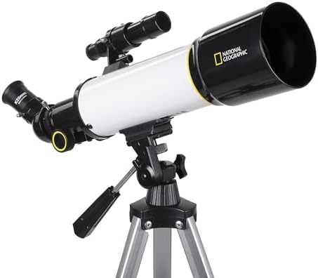 National Geographic Sky View 70mm Refractor Telescope with Panhandle Mount for Adults and Kids
