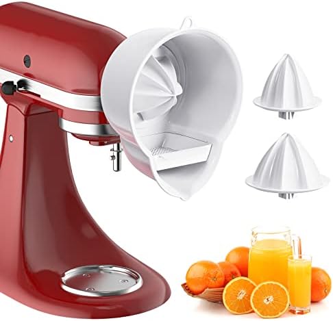 Cofun Juicer Attachment for KitchenAid Mixer, Citrus Squeezer with 2-Size Reamer & Splash Guard, BPA-Free Accessory Compatible with KitchenAid/Cuisinart SM50 Series Mixers | Easy-Clean Design